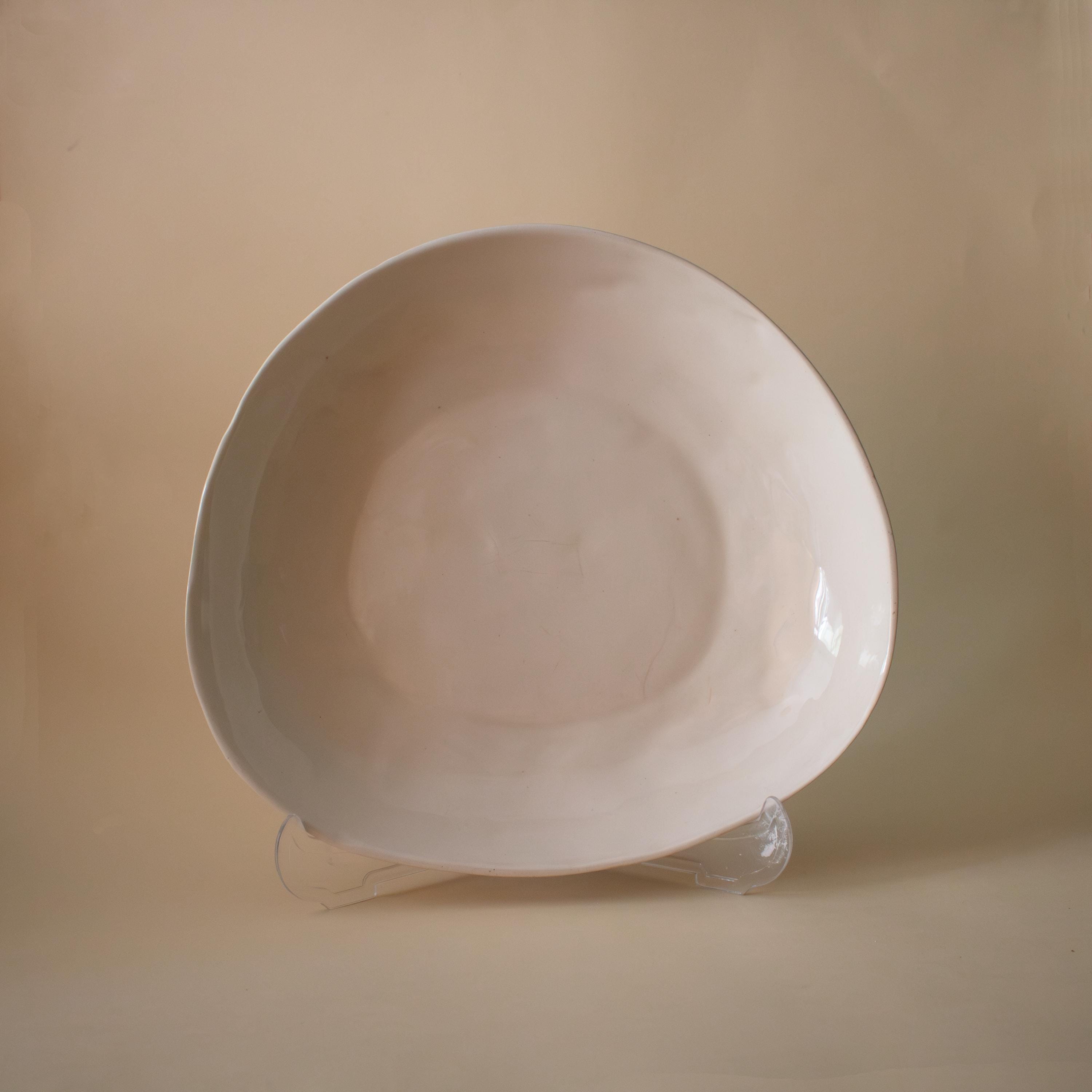 black and white Marble Porcelain Salad Plate - Artisanal Dinnerware for a Stylish Table Setting